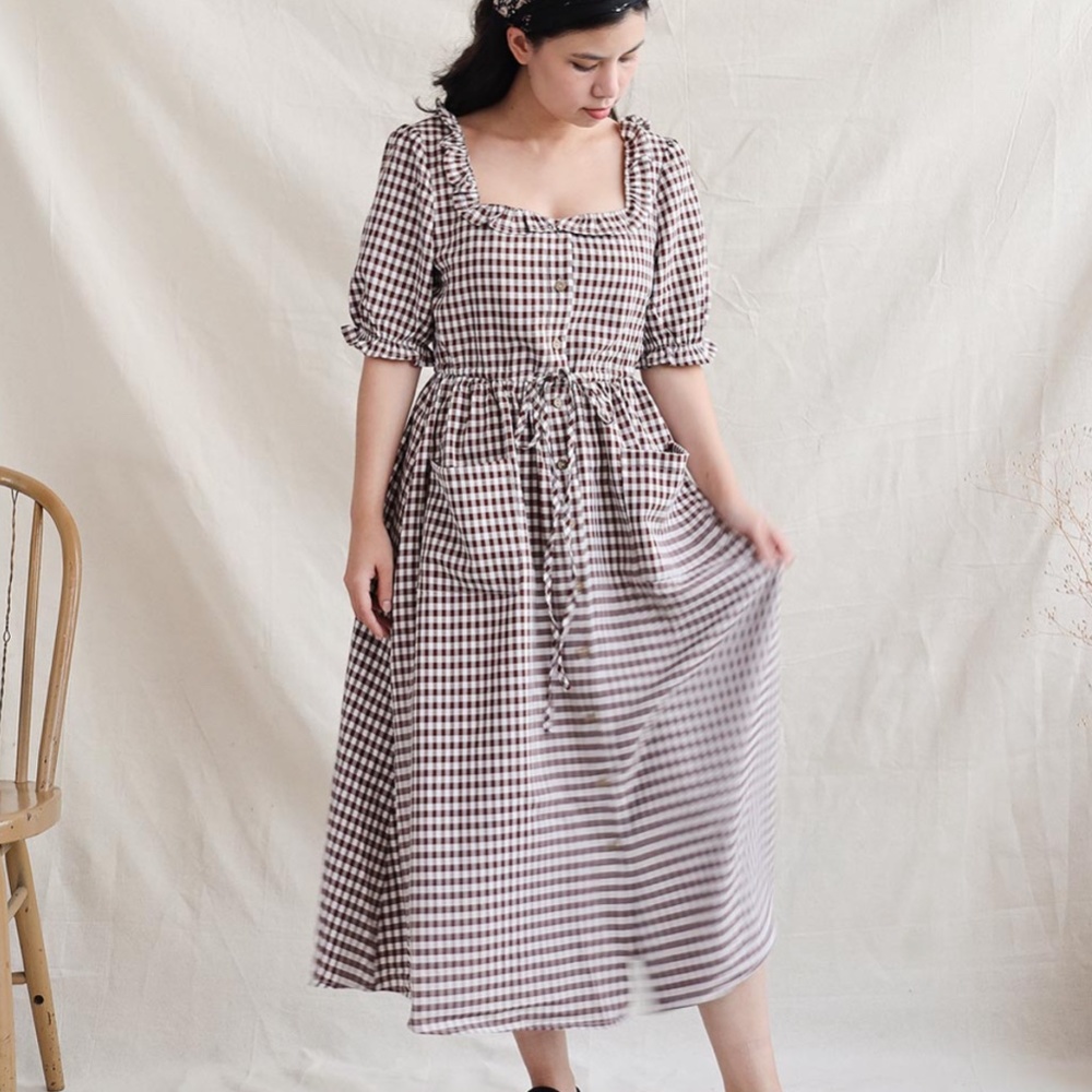 Vintage-inspired gingham dress from Atelette by Adored Vintage